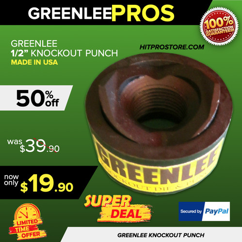 Greenlee knockout set - knockout,