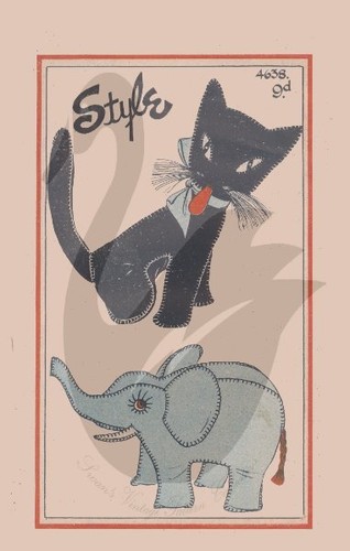 Reproduction vintage cat - reproduction,