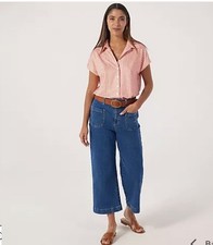 Kim & Co Brazil Jersey Short Dolman Sleeve Shirt Size 2XL Melon Stripe NEW QVC