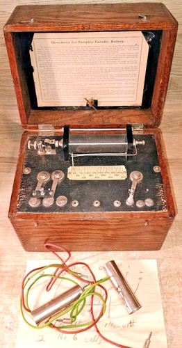 Antique portable faradic - portable,
