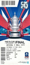 TICKET: FA CUP FINAL 2014 Arsenal v Hull City - ARSENAL area