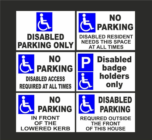 Disabled parking signs - parking,