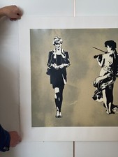 Blek le Rat Diana In Paradise (Diana And The Angel) Print Signed Limited Edition
