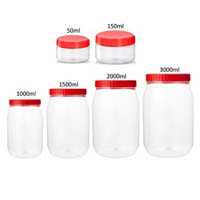 Plastic storage jars - storage,