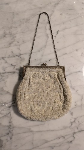 Vintage french hand - french, hand-beaded