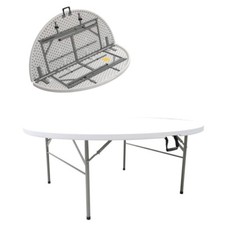 Plastic 5ft Centre Fold Round