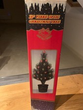 Fibre optic christmas tree, 18 inches high, bttry powered