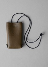 Toast x Kate Sheridan khaki leather pouch/phone bag New
