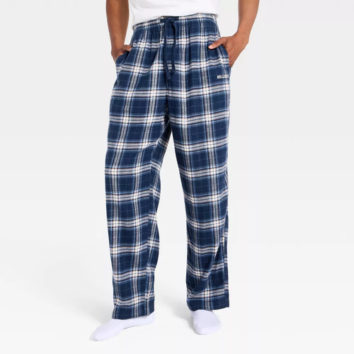 Men sleep pants - blue, plaid