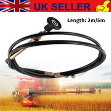 2m/5m Universal Tractor Plant Digger Dumper Engine Stop pull Cable Round Knob