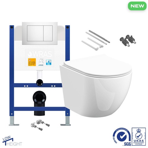 Rimless wall hung - wall, toilet