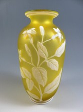 Antique glass vase thomas webb - vase,
