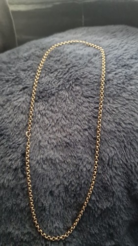 9ct gold belcher chain - gold,