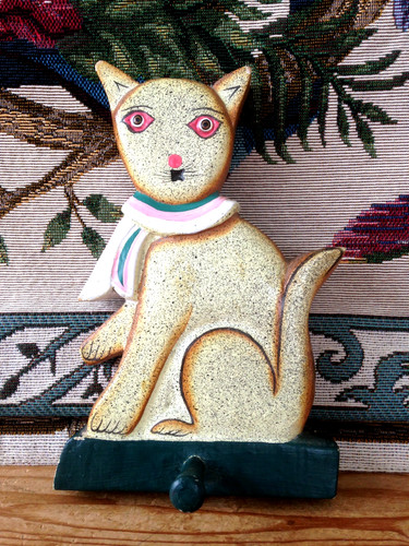 Vintage wooden cat clothes - vintage,