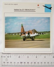 Sukhoi Su 25 Frogfoot - USSR - Attack & Close Support - Collectors Club Card