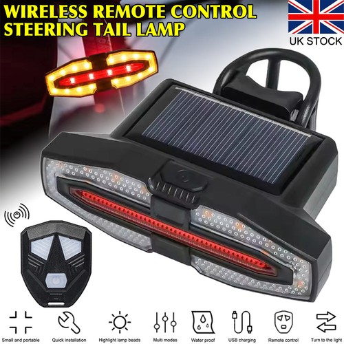 Solar led turn signal bike - led,