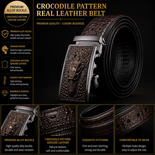 Dark brown real leather - dark,