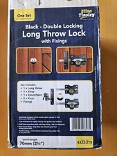 Long Throw Bolt 70mm Shoot  Double. 3 Keys