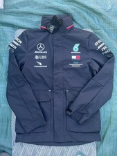 *BNWT* Mercedes F1 Tommy Hilfiger Black Team Issue Half Zip Jacket Size XL Ext L