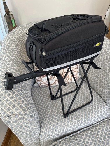 Seat post pannier rack - , and