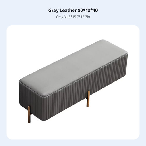 Rectangular end bed stool - rectangular,