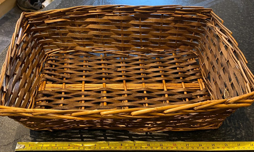 Wicker food storage basket - food,