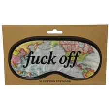 Diabolical DP0665 F*ck Off World Map Sleeping Mask