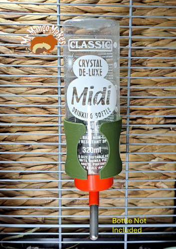 Cage mounted water bottle - mounted,