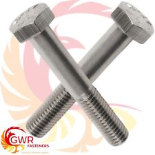 M12 / 12MM PART THREADED HEXAGON HEAD BOLTS HEX SCREWS A2 STAINLESS STEEL DIN931