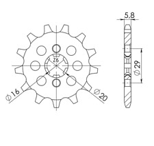 520 Teeth 12 Step Sprocket for