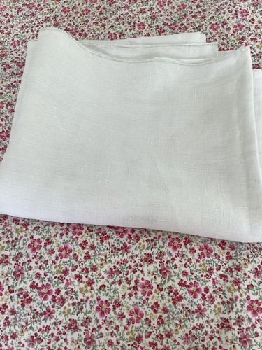 Vintage french linen remnant - french,