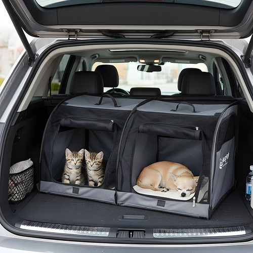 Dual compartment pet carrier - dual,