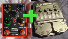 Line6 POD EXPRESS PLUS ZOOM G1 FOUR +PATCH CABLE   Guitar Multi Effects Bundle. 