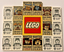 Lego "One Piece" 2x3 Wanted