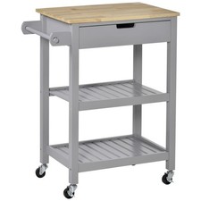 Grey Kitchen Trolley Cart with