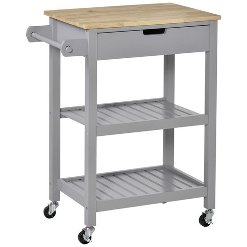 Grey kitchen trolley cart with - trolley,
