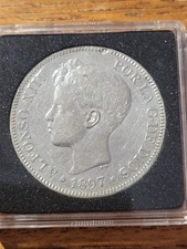 1897 Alfonso XIII Spain Silver
