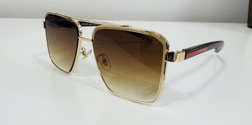 Prada gold frame sunglasses - gold,