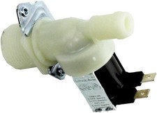 HOTPOINT Dishwasher Solenoid Valve Electric Water Fill Single Inlet 14mm & 3/4"