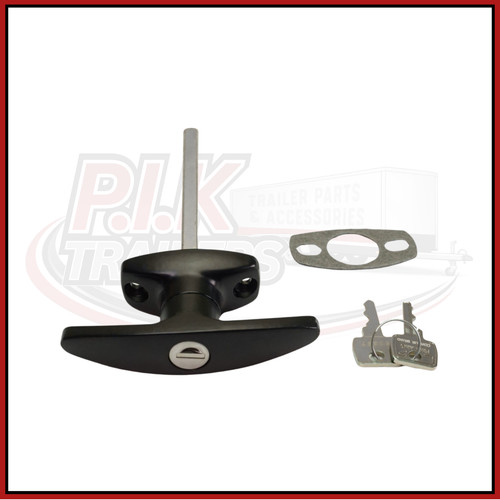 Black handle lock for - t,