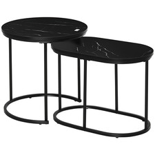 HOMCOM 2 Pcs Modern Coffee
