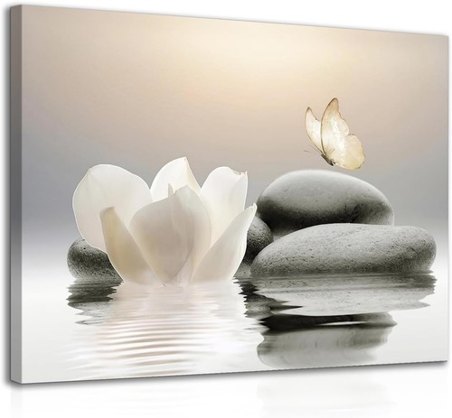 Framed zen canvas wall - wall, art
