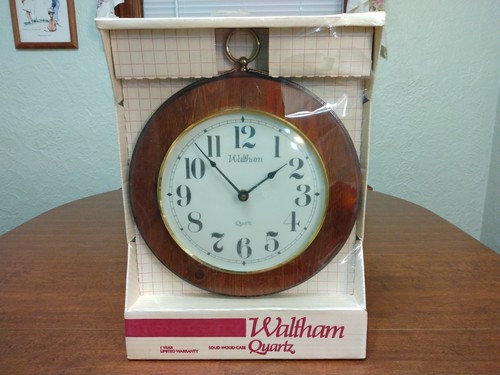 Vintage wooden clock - wooden, lincoln