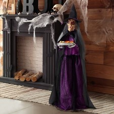 Haunted House Animated 4Ft Spooky Witch Halloween