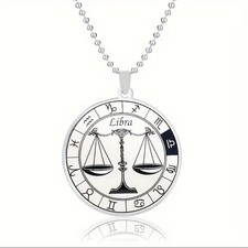 Libra Star Sign Pendant Necklace
