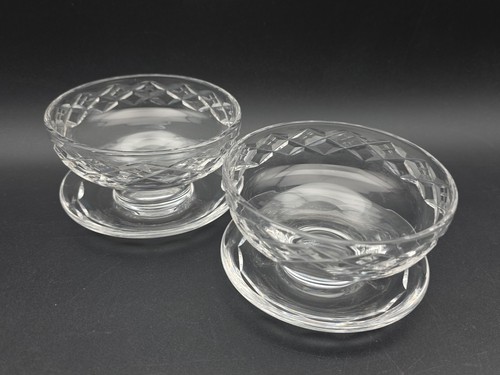 Vintage lovely cut - 2x, glass