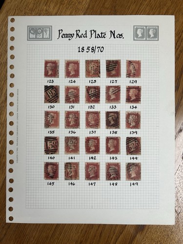 Penny red stamp collection - penny,