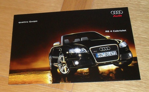 Audi rs4 cabriolet - audi, brochure