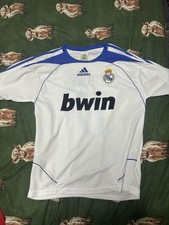 REAL MADRID BWIN SPONSOR RETRO VAN NISTELROOY SHIRT MENS MEDIUM No 17