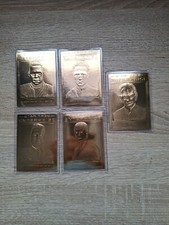 5 x 22CT GOLD STAR TREK ENTERPRISE TRADING CARDS ONLY ISSUED IN USA (CHARACTERS)